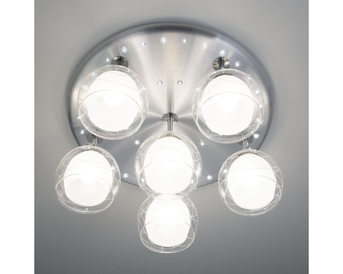 Citilux Самба CL158162 Люстра с поворотными плафонами Алюминий Хром