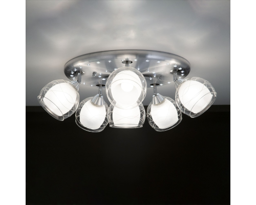 Citilux Самба CL158162 Люстра с поворотными плафонами Алюминий Хром