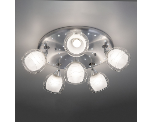 Citilux Самба CL158162 Люстра с поворотными плафонами Алюминий Хром