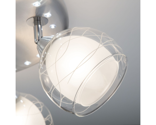 Citilux Самба CL158162 Люстра с поворотными плафонами Алюминий Хром