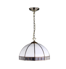 Citilux Шербург-1 CL440132 Люстра витражная подвесная Бронза