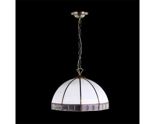 Citilux Шербург-1 CL440132 Люстра витражная подвесная Бронза