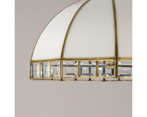 Citilux Шербург-1 CL440132 Люстра витражная подвесная Бронза