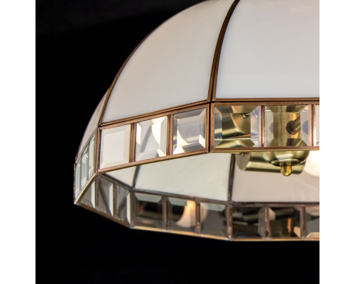 Citilux Шербург-1 CL440132 Люстра витражная подвесная Бронза