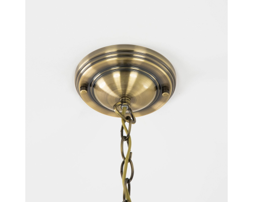 Citilux Шербург-1 CL440132 Люстра витражная подвесная Бронза