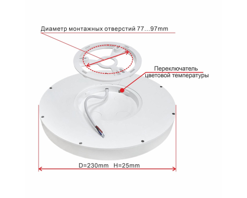 Citilux Бейсик CL738180V Светильник накладной Белый