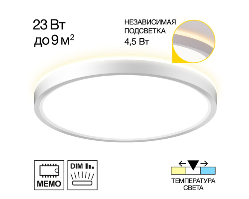 Citilux NORMA CL748240 LED Светильник с подсветкой Белый