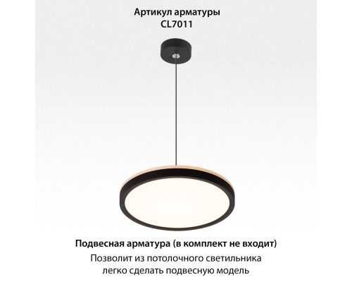 Citilux NORMA CL748241 LED Светильник с подсветкой Чёрный