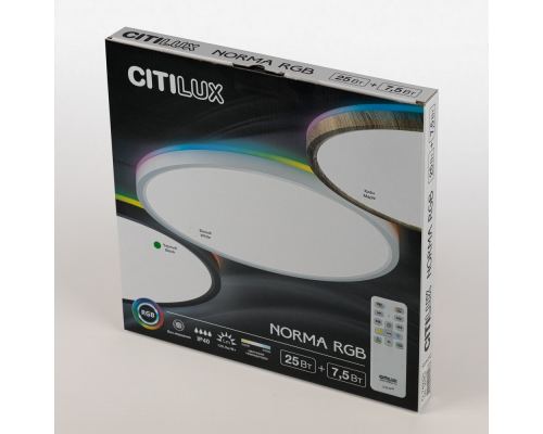 Citilux NORMA CL749321 LED RGB Светильник с пультом Чёрный