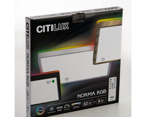 Citilux NORMA CL749K301 RGB Светильник с пультом Чёрный