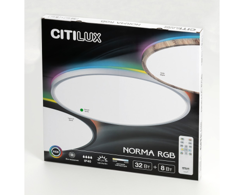 Citilux NORMA CL749400 LED RGB Светильник с пультом Белый