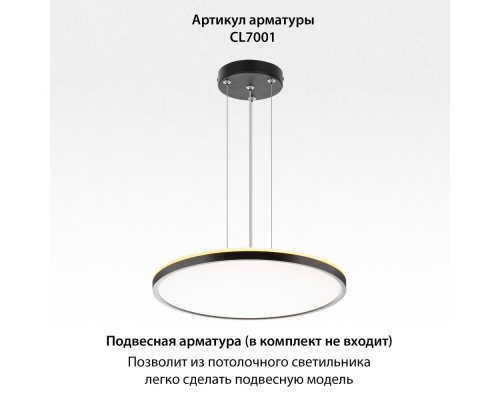 Citilux NORMA CL749401 LED RGB Светильник с пультом Чёрный