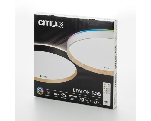 Citilux ETALON CL750401R LED RGB Светильник с пультом Чёрный+Золото