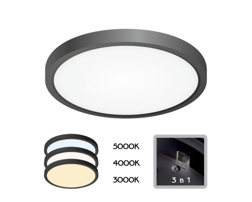 Citilux Бейсик CL738181V Светильник накладной Чёрный