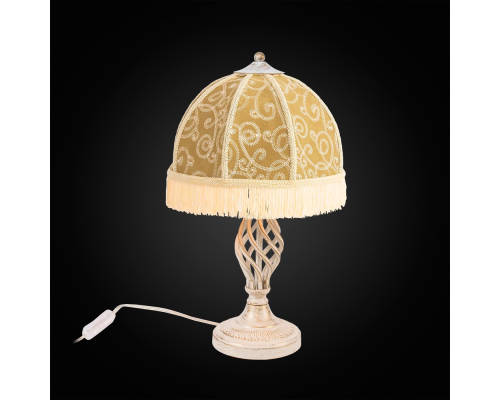 Citilux Базель CL407805 Настольная лампа с абажуром Вышивка Патина