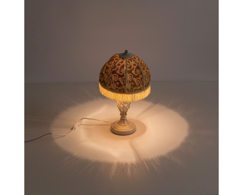 Citilux Базель CL407805 Настольная лампа с абажуром Вышивка Патина