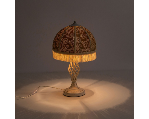 Citilux Базель CL407805 Настольная лампа с абажуром Вышивка Патина