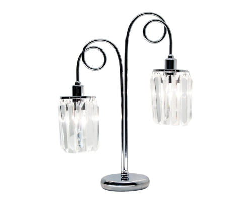 Citilux Синди CL330821 Настольная лампа хрустальная Хром