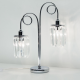 Citilux Синди CL330821 Настольная лампа хрустальная Хром