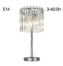Citilux Джейн CL306831 Хрустальная настольная лампа Хром