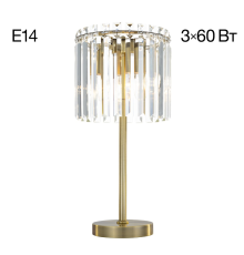 Citilux Джейн CL306833 Хрустальная настольная лампа Бронза