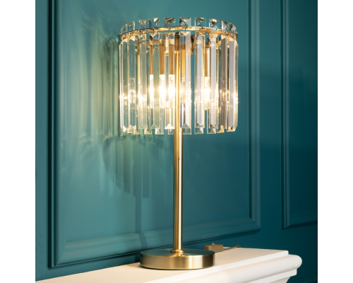 Citilux Джейн CL306833 Хрустальная настольная лампа Бронза