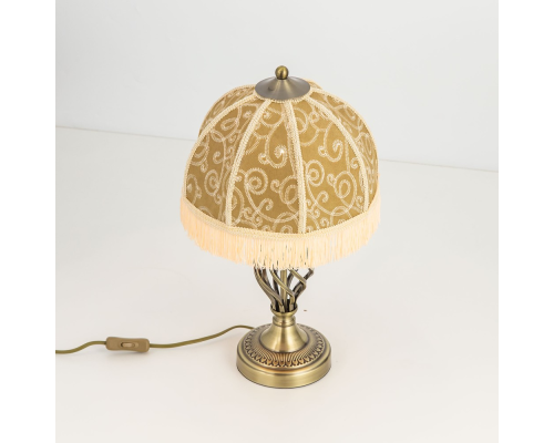 Citilux Базель CL407804 Настольная лампа с абажуром Вышивка Бронза