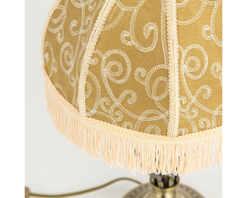 Citilux Базель CL407804 Настольная лампа с абажуром Вышивка Бронза