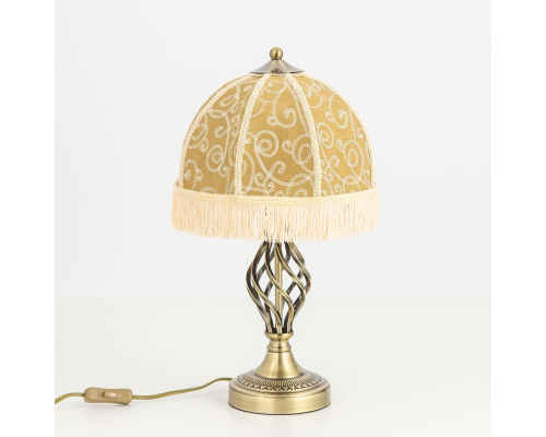 Citilux Базель CL407804 Настольная лампа с абажуром Вышивка Бронза