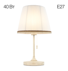 Citilux Линц CL402720 Настольная лампа патина с белым абажуром