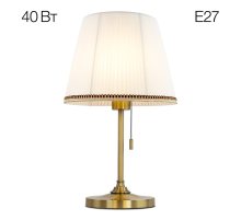 Citilux Линц CL402730 Настольная лампа бронза с белым абажуром