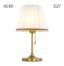Citilux Линц CL402730 Настольная лампа бронза с белым абажуром