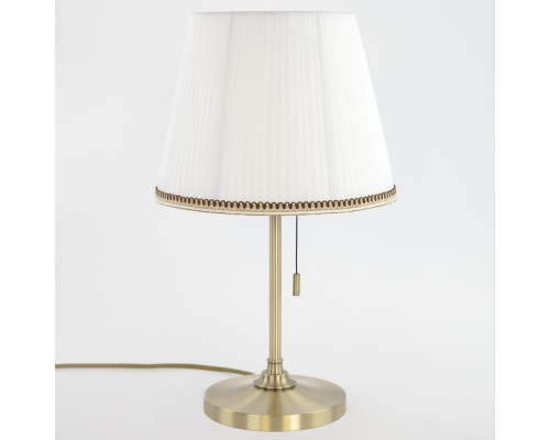 Citilux Линц CL402730 Настольная лампа бронза с белым абажуром