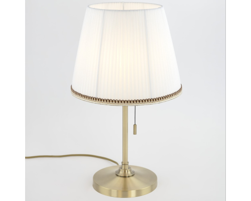 Citilux Линц CL402730 Настольная лампа бронза с белым абажуром