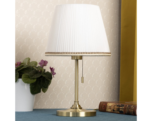 Citilux Линц CL402730 Настольная лампа бронза с белым абажуром