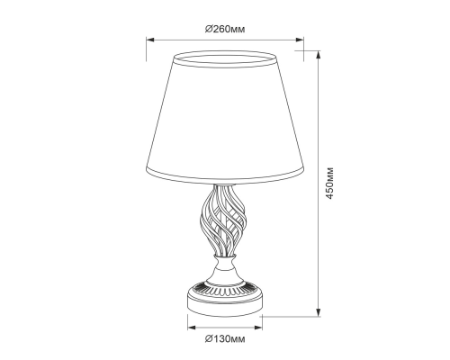 Citilux Вена CL402833 Настольная лампа с абажуром Бронза