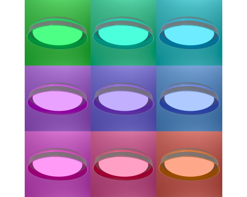 Citilux MEGA CL752351G LED RGB Светильник с пультом Белый + Серый