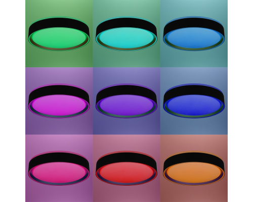 Citilux BOSS CL751251G LED RGB Светильник с пультом Чёрный с Золотом