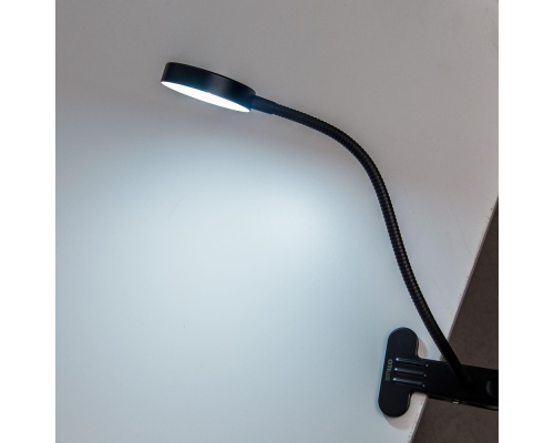 Citilux Ньютон CL803071N LED Лампа на прищепке с диммером Чёрная