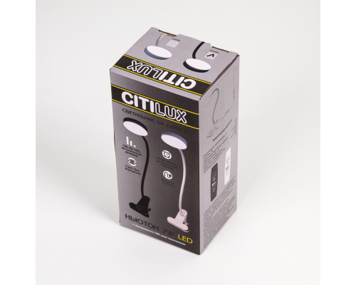 Citilux Ньютон CL803071N LED Лампа на прищепке с диммером Чёрная