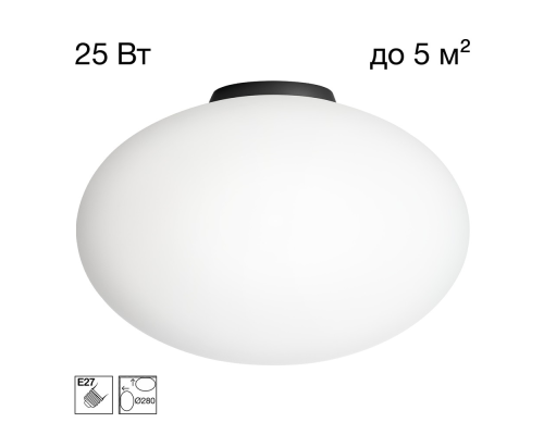 Citilux RON CL941E28B5 Потолочный светильник Чёрный