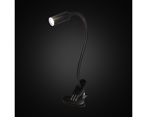 Citilux Ньютон CL803061N LED Лампа на прищепке с диммером Чёрная