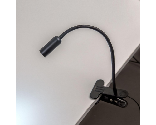 Citilux Ньютон CL803061N LED Лампа на прищепке с диммером Чёрная