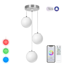 Citilux Адам Смарт CL228A031 RGB LED Умная каскадная люстра Матовый Хром