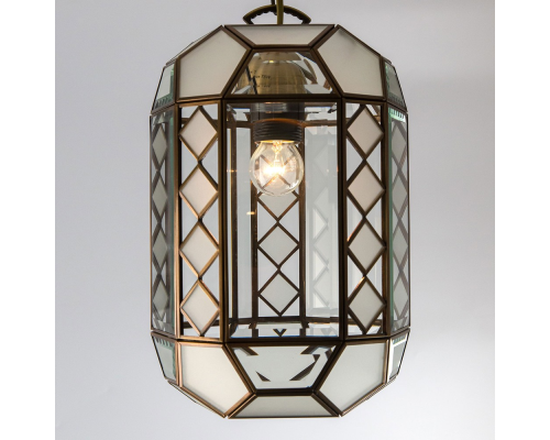 Citilux Фасет CL441212 Подвесной светильник витражный Бронза