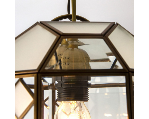 Citilux Фасет CL441212 Подвесной светильник витражный Бронза