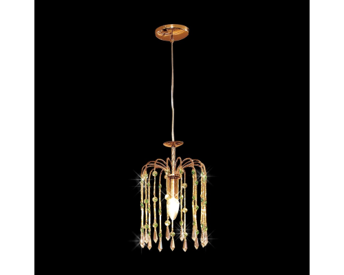 Citilux Опера CL304213 Подвесной светильник хрустальный Золото Зелёный