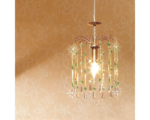 Citilux Опера CL304213 Подвесной светильник хрустальный Золото Зелёный