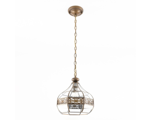 Citilux Гера-2 CL444210 Подвесной светильник витражный Бронза