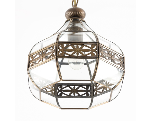 Citilux Гера-2 CL444210 Подвесной светильник витражный Бронза
